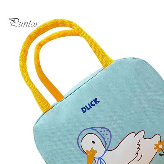 Reusable Lunch Essentials for Adults Yellow Duck Insulated Bag, Durable Waterproof Oxford Cloth Thermal Lightweight Travel Meal Carrier Tote,