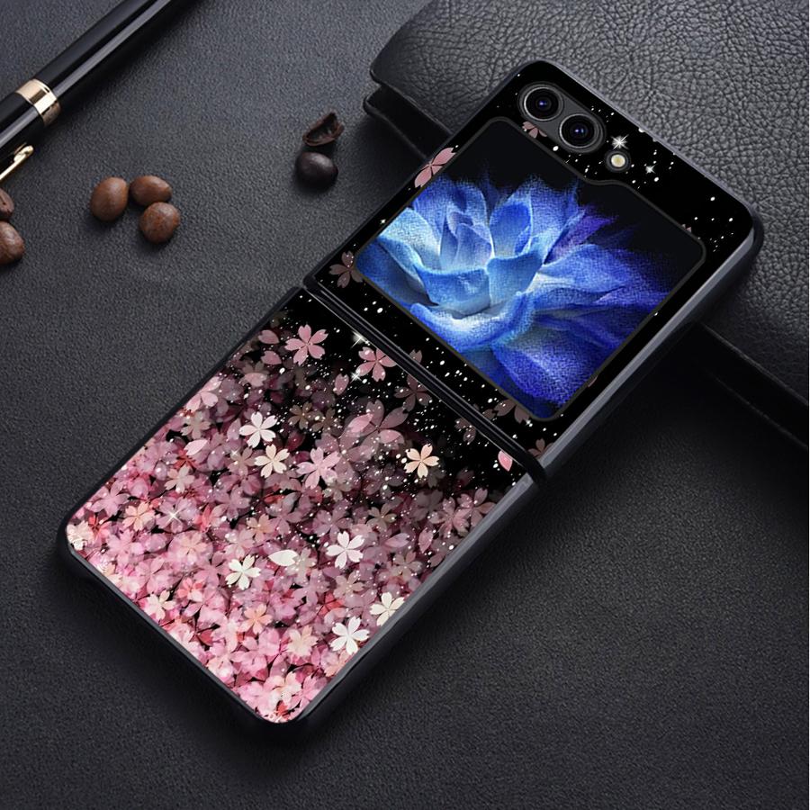 Cherry Blossom Daisy Case for Samsung Galaxy Flip6 Flip3 Flip7 FE Flip5 Z Flip 7 6 5 4 3 Flip4 Back Phone Cover Funda