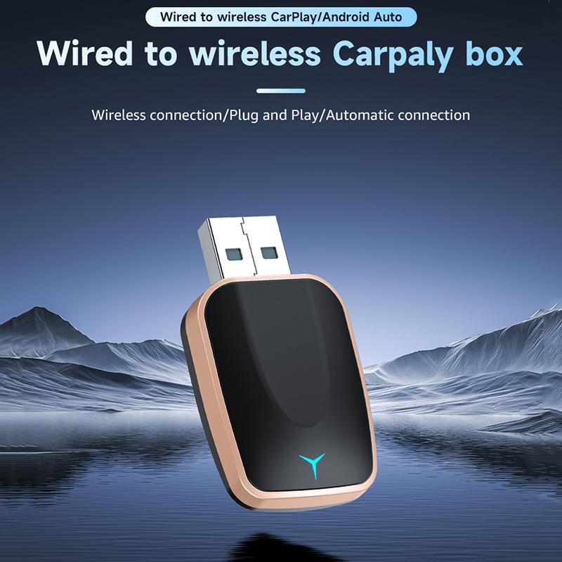Wireless Carplay Adapter Android Auto WiFi Fast Connect Smart Dongle 2in1 with 99% of Cars Plug and Play WiFi Smart Dongle