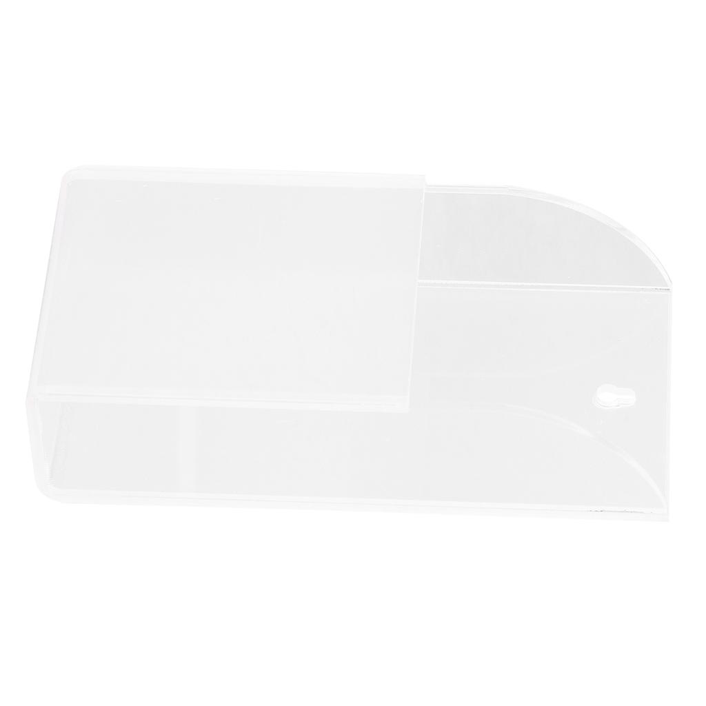 Acryl Fernbedienungshalter Einfache Wandmontage Medien-Organizer Transparent Kosmetikständer 1 Fach