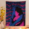 VIKAMA Contemporary Art Tapestry Contrasting Colour Alphabet And Couple Motifs Bedroom Atmosphere Decorative Tapestry