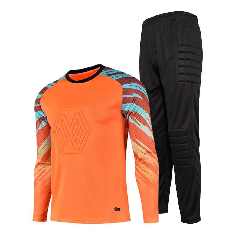 Anti-collision Goalkeeper Training Set: Long Sleeve Football Uniform for Adults and Children