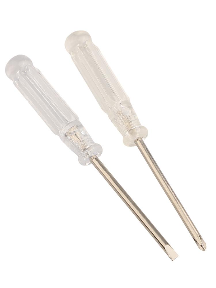 Miniature 2 Piece Precision Screwdriver Set for Small Appliances and Toys