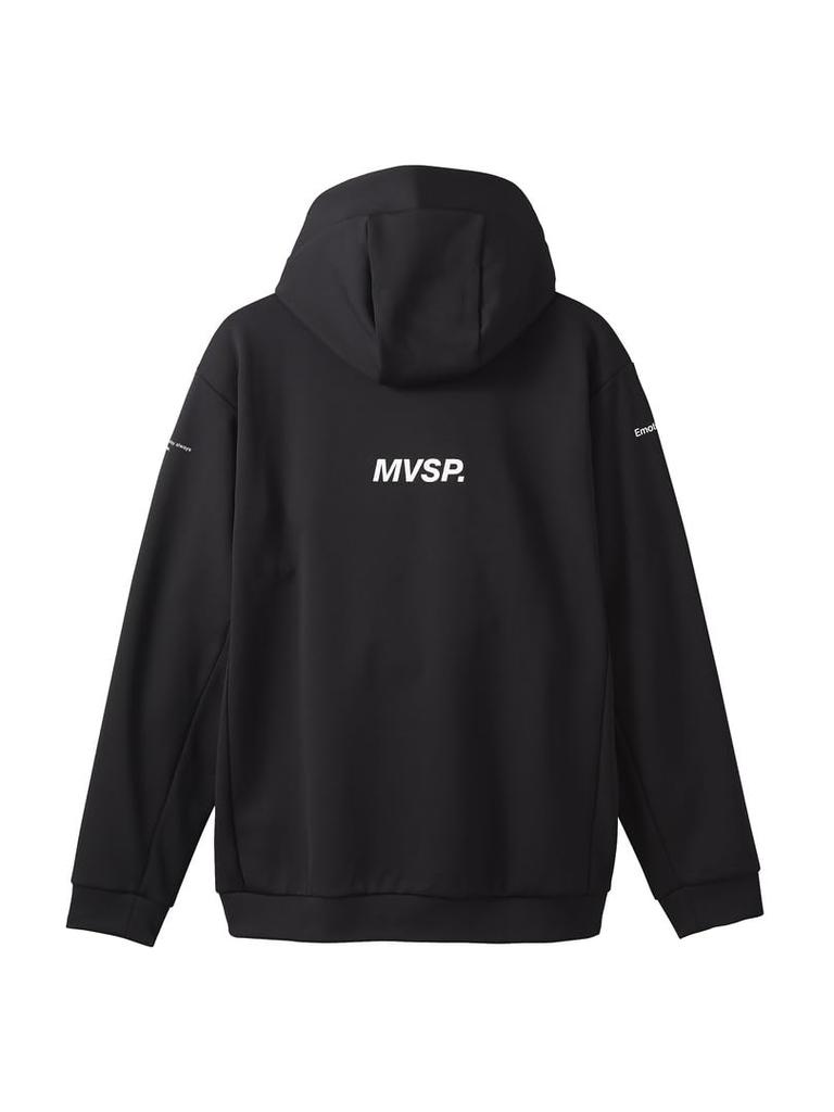 SHIELD Měkká zateplená mikina s kapucí na zip, černá O [DESCENTE] SFTECH