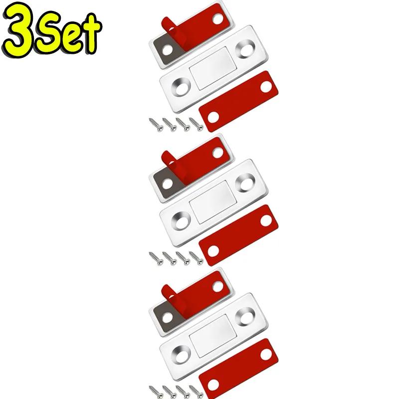 Invisible Strong Magnetic Cabinet Catches Ultra-Thin Door Magnets Stops Adhesive Drawer Magnet Catch for Kitchen Closet Closer