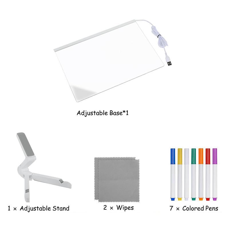 Creative Led Lamp Message Note Board Erasable Usb Children'S Drawing Board Bedroom Night Light Birthday Kids Gift Night Lamp