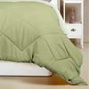 220 GSM Solid Plain Reversible Summer Microfiber AC Comforter/Duvet| All Season Single Size 3 Layered Quilted Blanket for Single Bed