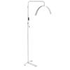 26in LED Floor Light Kit Color Temperature Brightness Adjustable Half Moon Lamp with Stand for