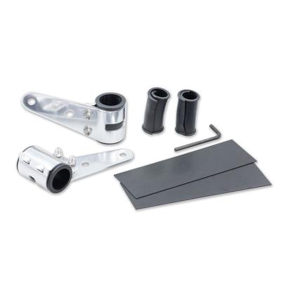 Kijima Motorradteile Scheinwerferhalterung Custom Hochtyp Aluminium Silber 27-39mm 205-0251S