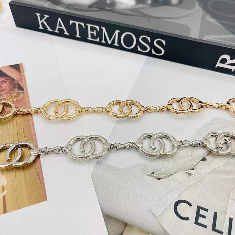 Fashion Design Niche Waist Chain Women's Accessories Skirt Metal Chain Bow Fashion Simple Belt Women Ins