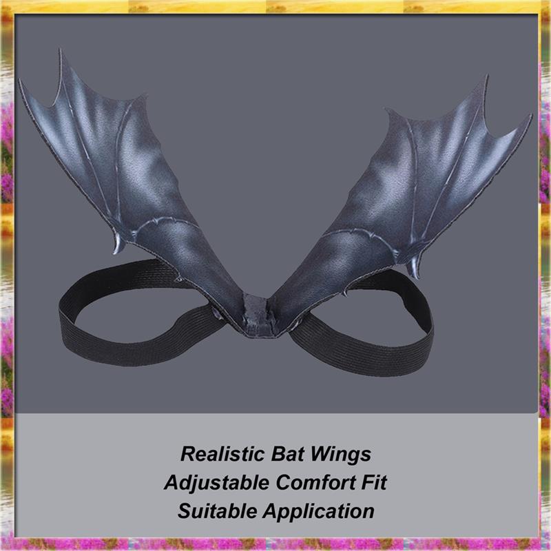Aug. Festive Halloween Dog Costume Bat Wings Outfit For Club Outdoor Dress Up For Dogs Prop B