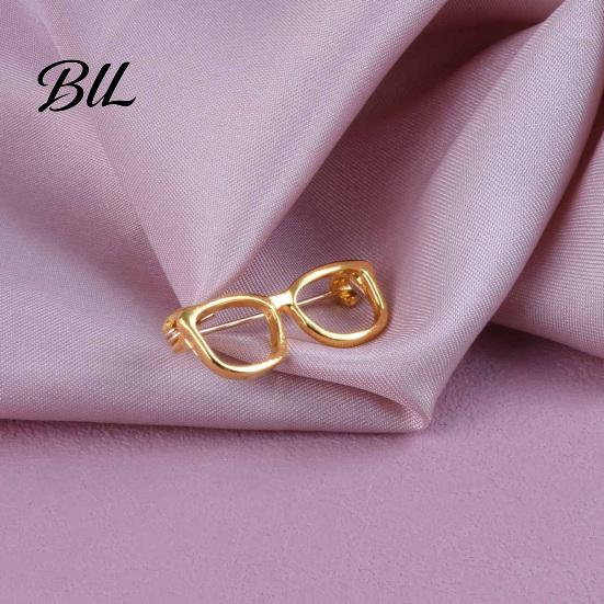 Suits Decorative Brooch Alloy Glasses for Men Women, Eyeglasses Shape Lapel Collar Pin Pin, Accessory Shirts Sweaters Versatile Outfits