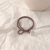 Korean Style Simple Bow Pearl Hair Tie - Elastic Hair Band Accessory