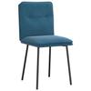 VidaXL Dining Chairs Set of 2 Blue Velvet, Chair, Living Room Chair, Accent Chair, Kitchen Chair, Dining Seat 4101319