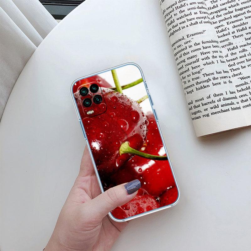 Kirsch-Sommerfrucht Transparente Handyhülle für Motorola Moto Edge Plus G200 G23 E13 E15 E20 E30 G62 G71 G72 G75 G24 G15 Power