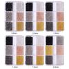 Hot Nail Art Jewelry Metal Small Steel Ball 6 Grid Mixed Nail Art Diy Jewelry Decorative Set