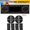 2X Button Repair AC Dash Kit Decal Stickers Trim Fit 2008-2012 Buick Enclave