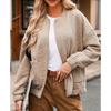 2025 Herbst Winter Mode Knopf Strukturierte Langarm Strickmantel Jacke für Damen - Europäisch Amerikanisch Heißer Verkauf