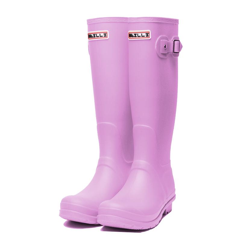 Women's Waterproof Non-Slip Fashion Rain Boots - Spring/Summer Korean Style, Wear-Resistant Solid Color