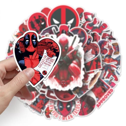 50 Unofficial Deadpool & Wolverine Stickers, Waterproof PVC Stickers, Popular and Cute DIY Stickers for Cars, Motorcycles, Helmets, PCs, Snowboards, a