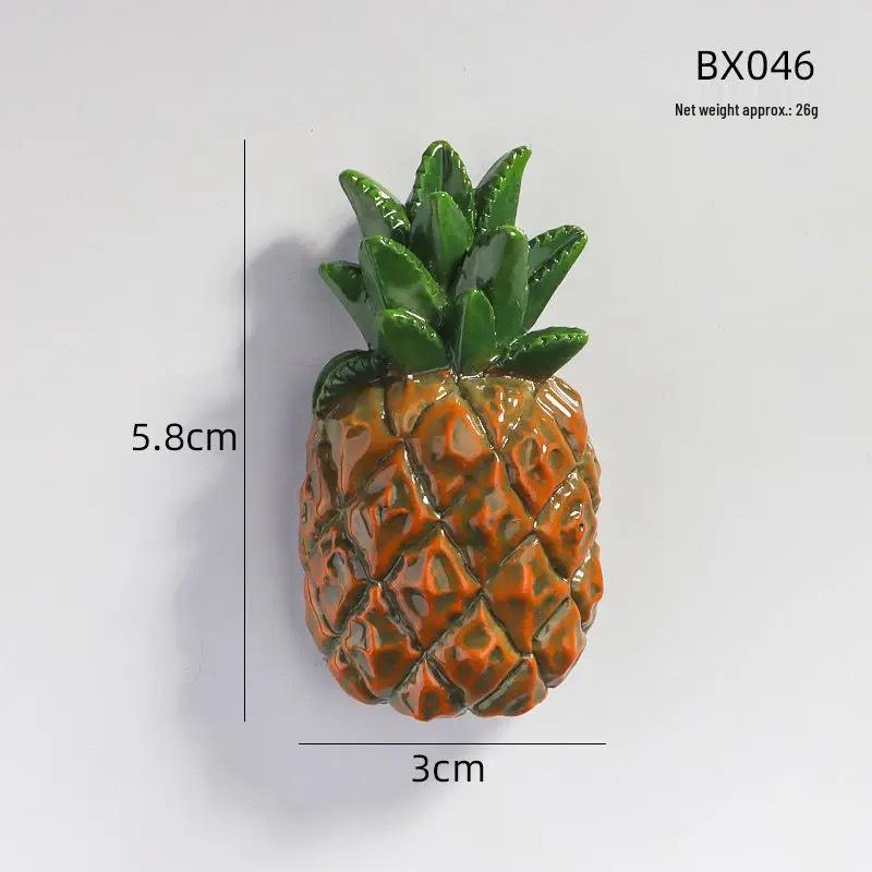 2024 3D Fruit Refrigerator Magnet: Creative Resin Decor & Cute Food Toy
