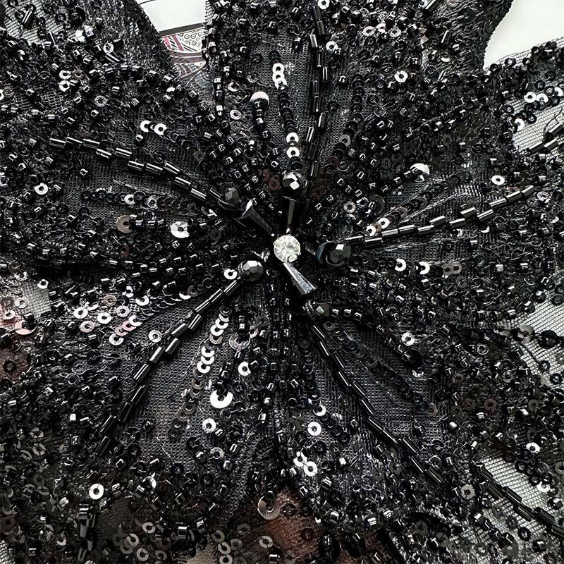 1PC Corsage Multi Layer Polyester Handmade Cloth Sticker Sequin Applique Clothing Fabric Sewing Material
