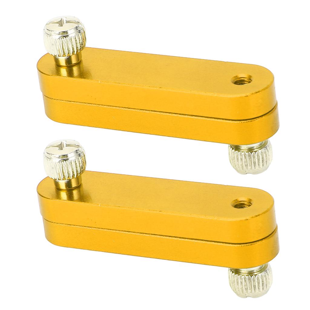 2PCS Ruler Positioning Block Aluminum Alloy Adjutsable Ruler Positioning Limit Block Gold