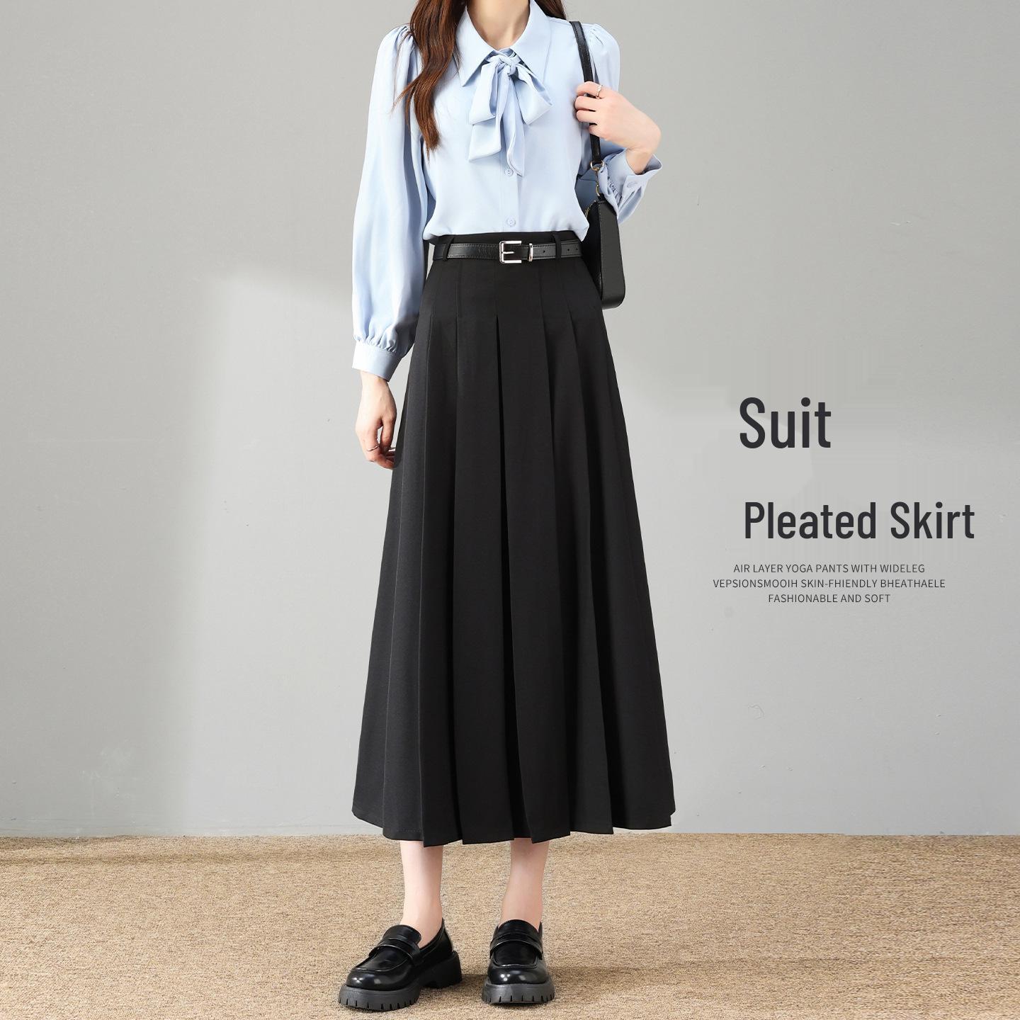 High-Waisted Woolen A-Line Skirt for Women - 2026 Autumn/Winter Collection XXL