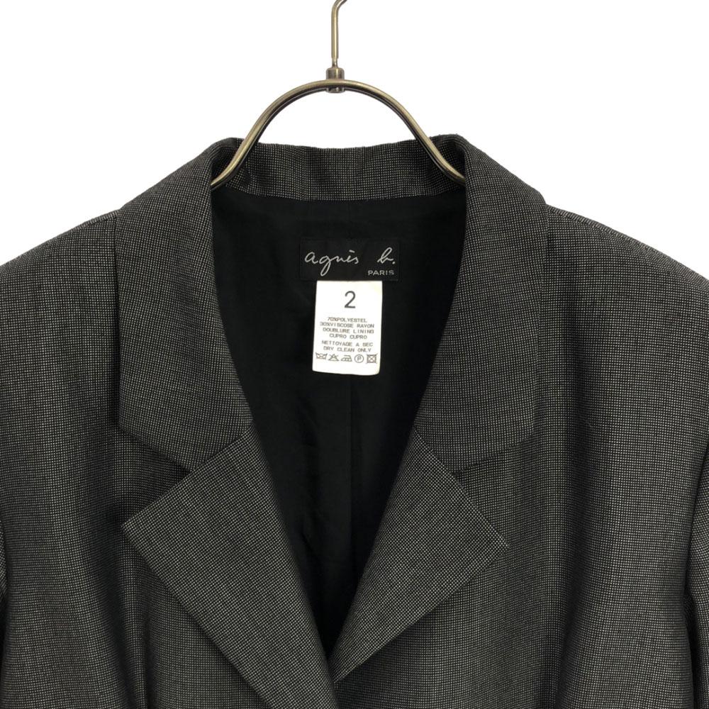 agnes b. made in Japan tailored jacket 2 Black series Women Used