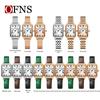 OFNS Women's Retro Roman Numeral Quartz Watch - Square Waterproof Wristwatch for Female Students
