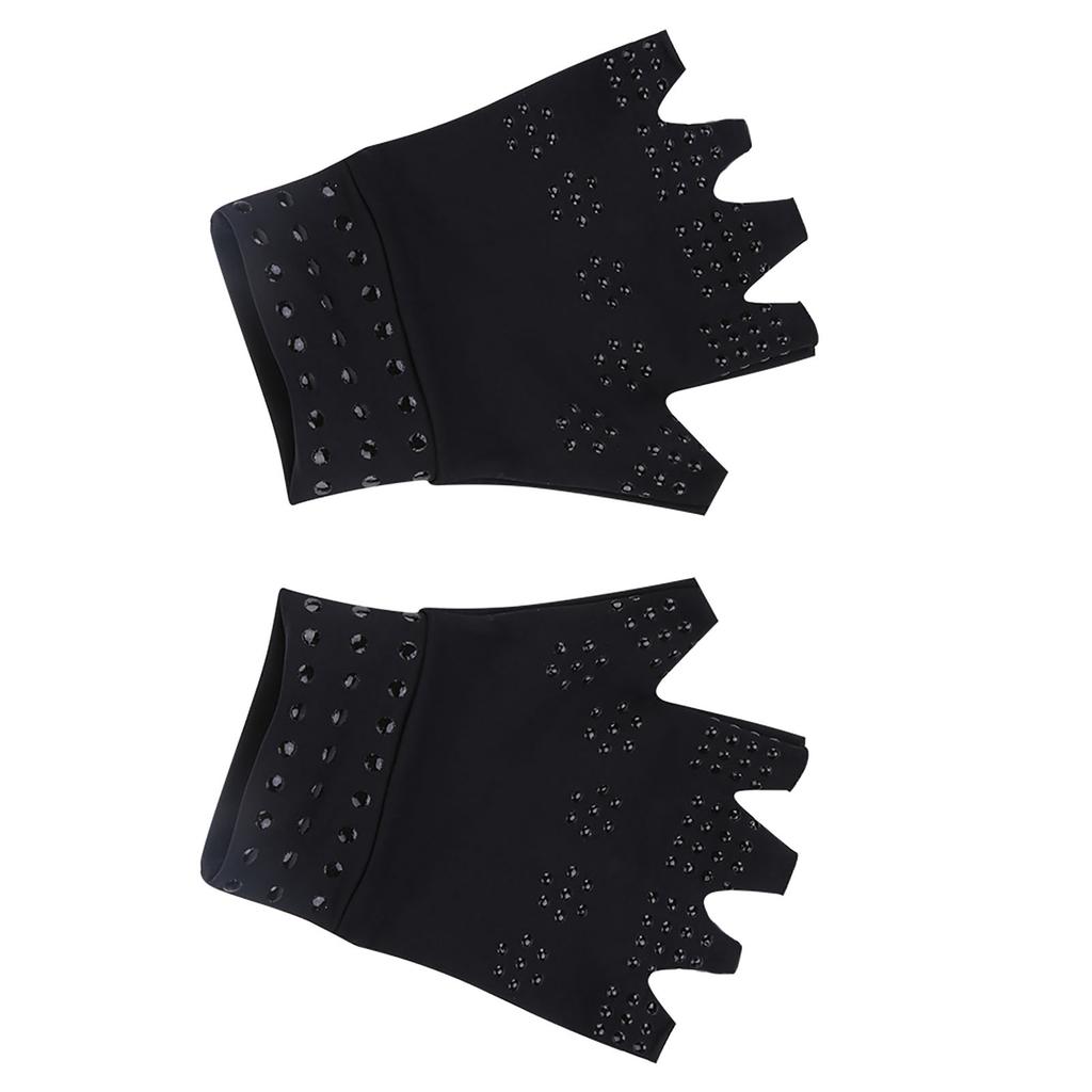 1 Pair Fingerless Gloves Unisex Nylon Compression Gloves Breathable for Daily Living Nude