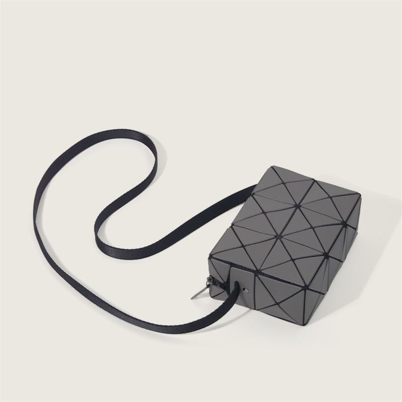 Live Broadcast Geometric Small Square Box Pillow Bag Diamond-grid Fashion Niche Single-shoulder Cross-body Women's 412