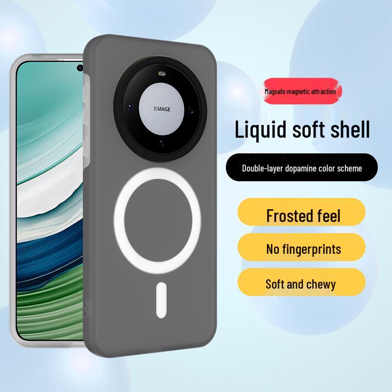 Frosted Magnetic Silicone Phone Case Huawei Mate 60 Pro/Pro+