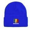ROMANIA Flag Print Winter Hats Knitted Hat Beanie Man Cap Thermal Lightweight Knit Cap Beanie Perfect For Street Style