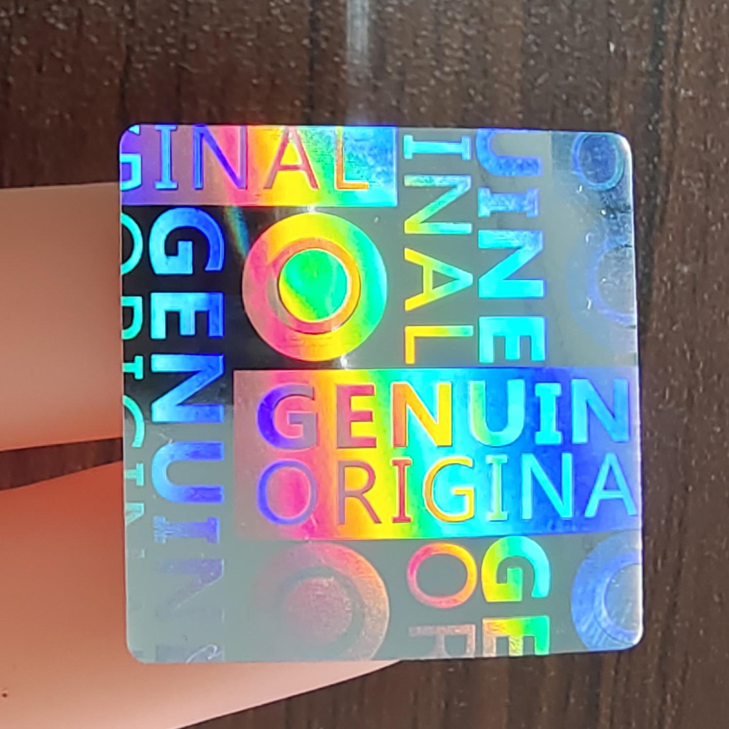 

1000 шт. 24x24 мм НАСТОЯЩАЯ ОРИГИНАЛЬНАЯ голографическая защитная пломба серебряная этикетка с защитой от несанкционированного вскрытия гарантийная защитная наклейка защита от удаления