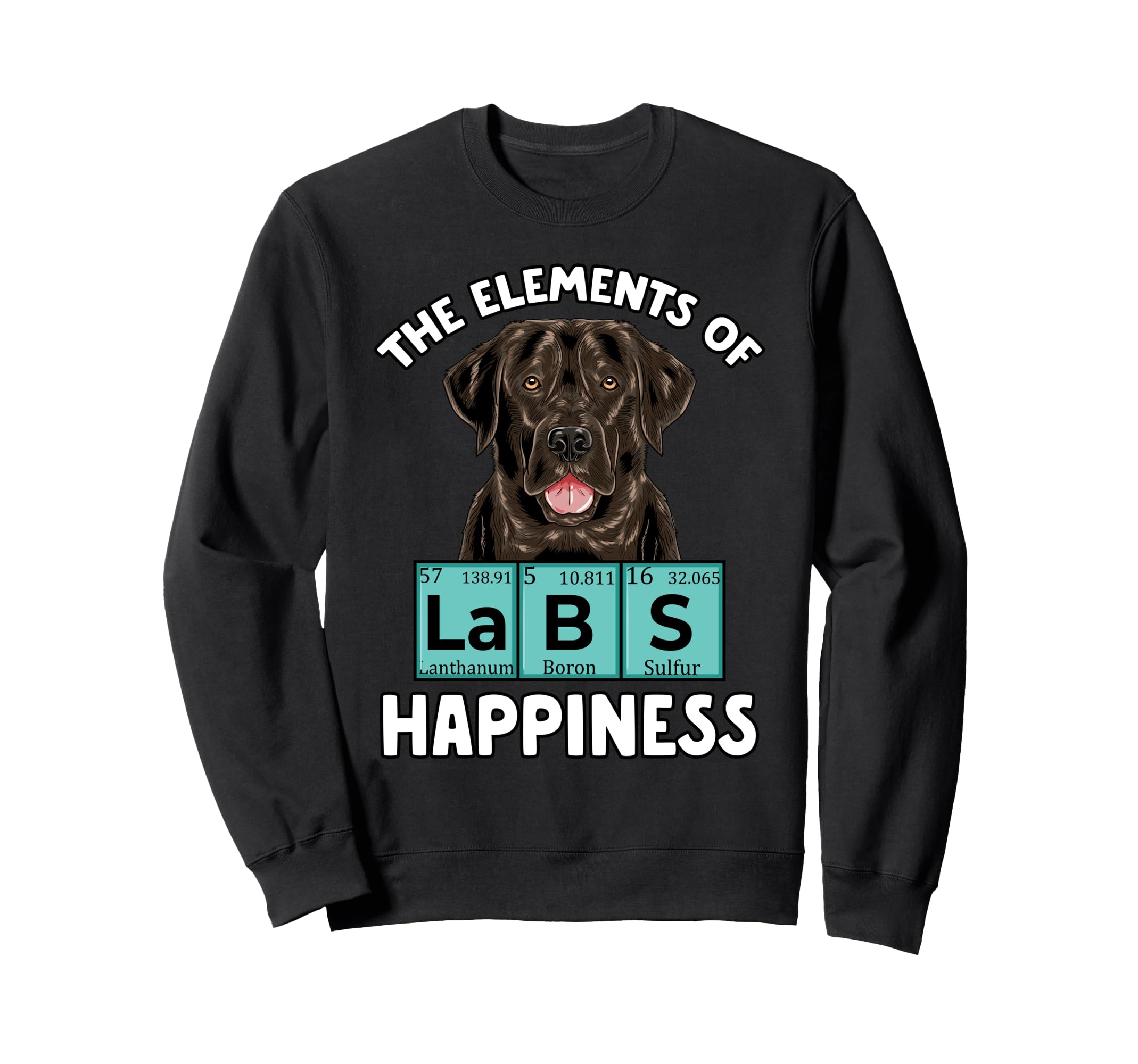

Chocolate Love Elements of Happiness Funny Labrador Retriever Trainer