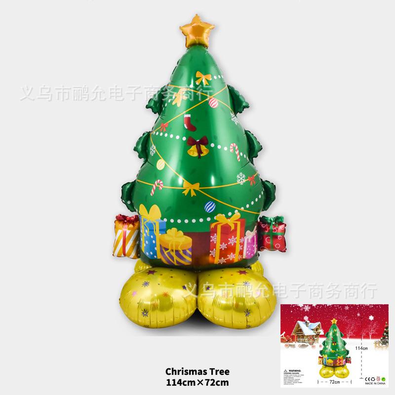 60Inch Christmas Decorative Aluminum Foil Balloons Santa Claus Snowman Xmas Celebration Balloon Home Party Christmas Decoration