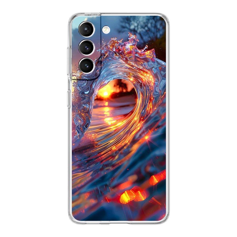 

Чехол для телефона «Синее море, океанские волны» для Samsung Galaxy S25 S24 Plus S23 FE S22 S21 S20 Ultra 5G S10 S10E Мягкий прозрачный чехол Samsung S25