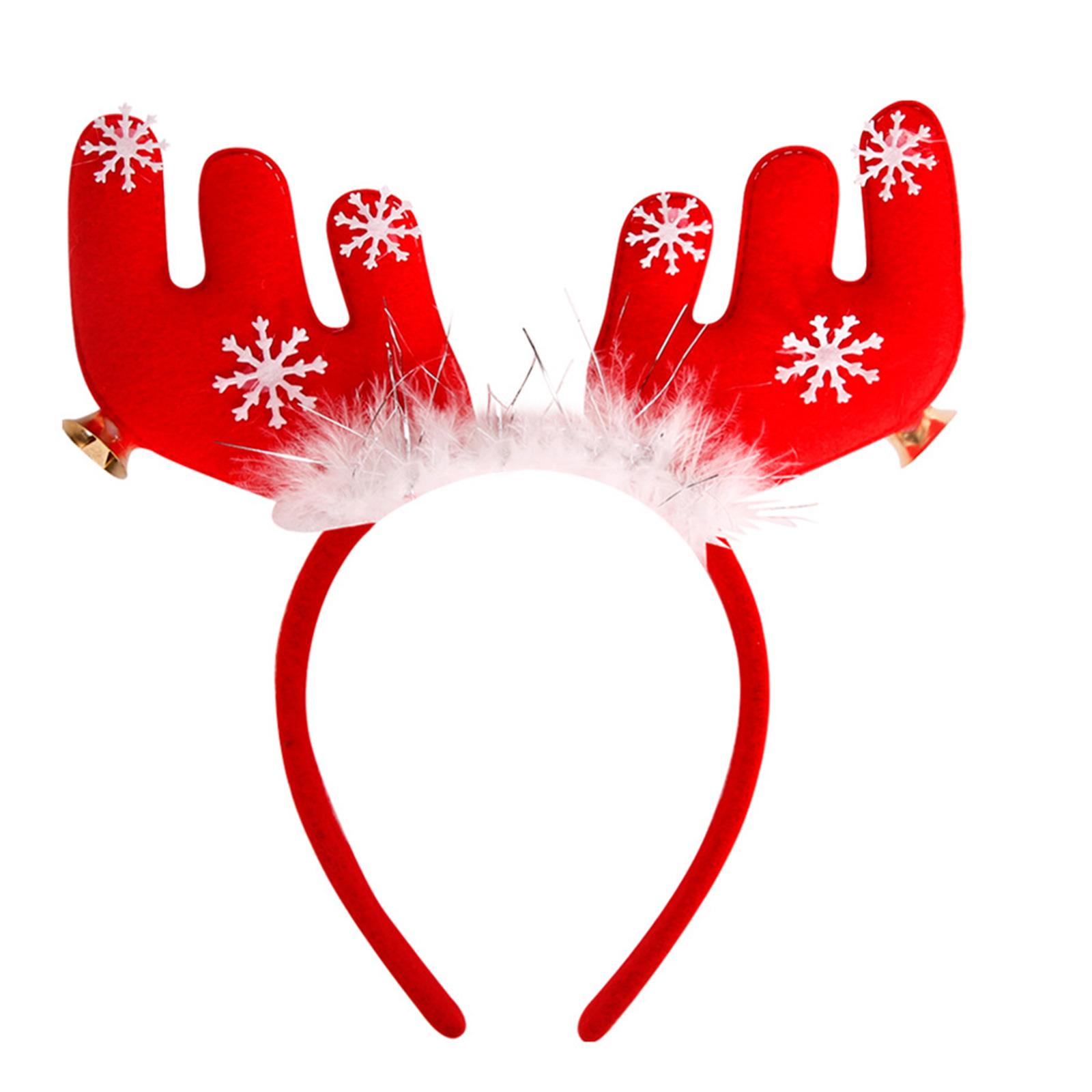 Christmas Antlers Headband Cute Deer Horn Headband Kids Adult Hair Accessories Hair Hoop Christmas Elk Headband