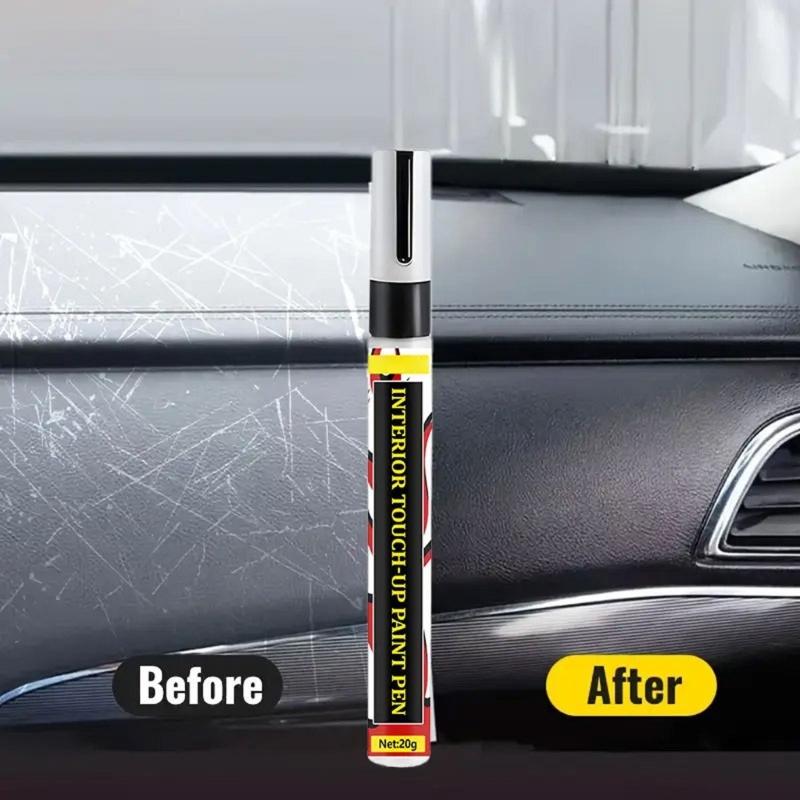ABS Formula Black Plastic Repair Pen Automotive Steering Wheel Button Touch Up Fast Dry Scratch Fix Wear Resistant