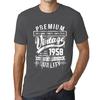 Ultrabasic Homme T-shirt Graphique Vintage Year Cadeau 1958
