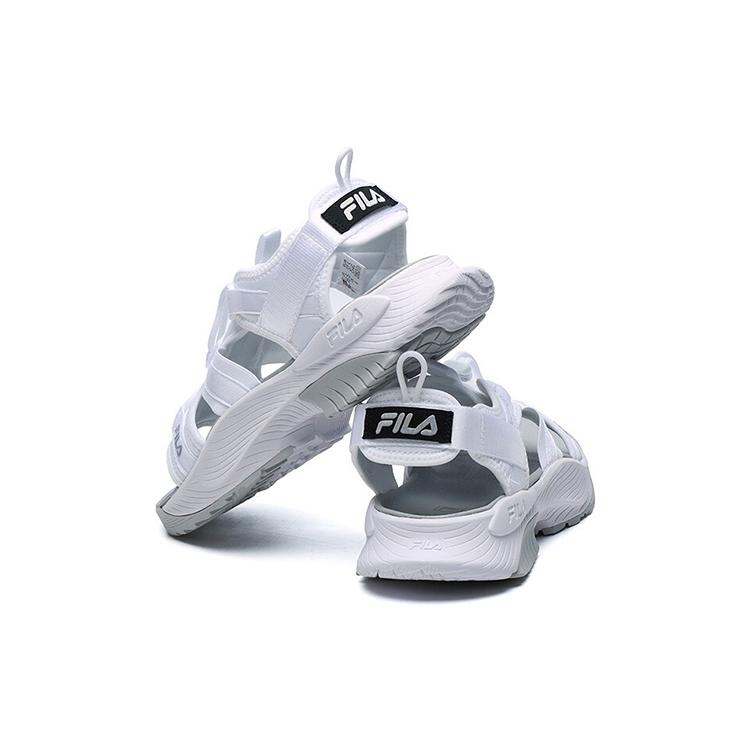 FILA Athletics Velcro Outdoor Open Toe Flat Heel Fashion Sports FILA White Sandals Women's A12W122607FFW