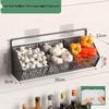 Wall-Mounted Spice Rack & Vegetables Basket with Onion, Ginger, Garlic Storage