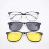 98211 Eyebrow Frame Set Mirror Sunglasses-Dual Night Vision Goggles Magnetic Myopia Glasses Fashionable Youth Lightweight