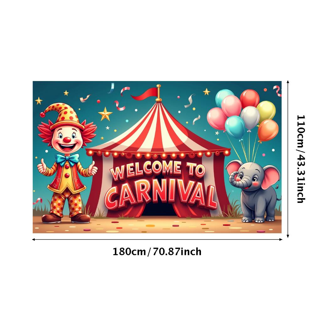 Event Backdrop Large Carnival Banner Decor Reusable Welcome Backdrop For School Event Festival Decor Birthday