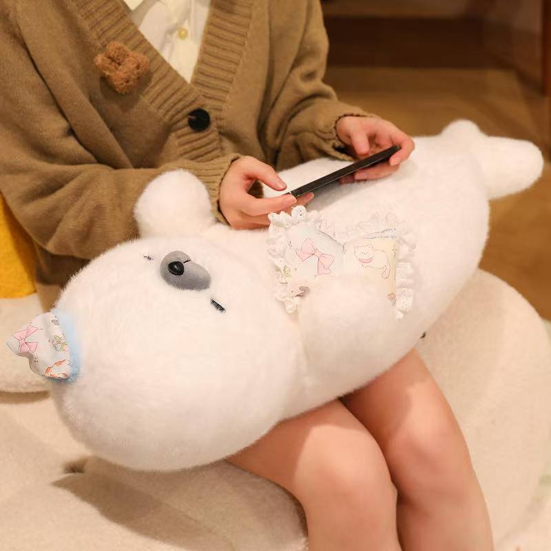 Latest Sleeping Seal Doll Kawaii Stuffed Plush Toy Handmade Doll Cartoon Anime Cute Pillow Children's Birthday Gift Fun Doll