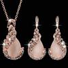 Timeless Women Crystal Jewelry Set With Stunning Peacock Design Necklace And Earrings For All
