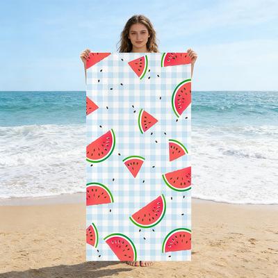 1pc Watermelon Beach Towel Swimming Quick-drying and Super Absorbent Suitable for Beach Vacation Pool Summer Gift for Friends
