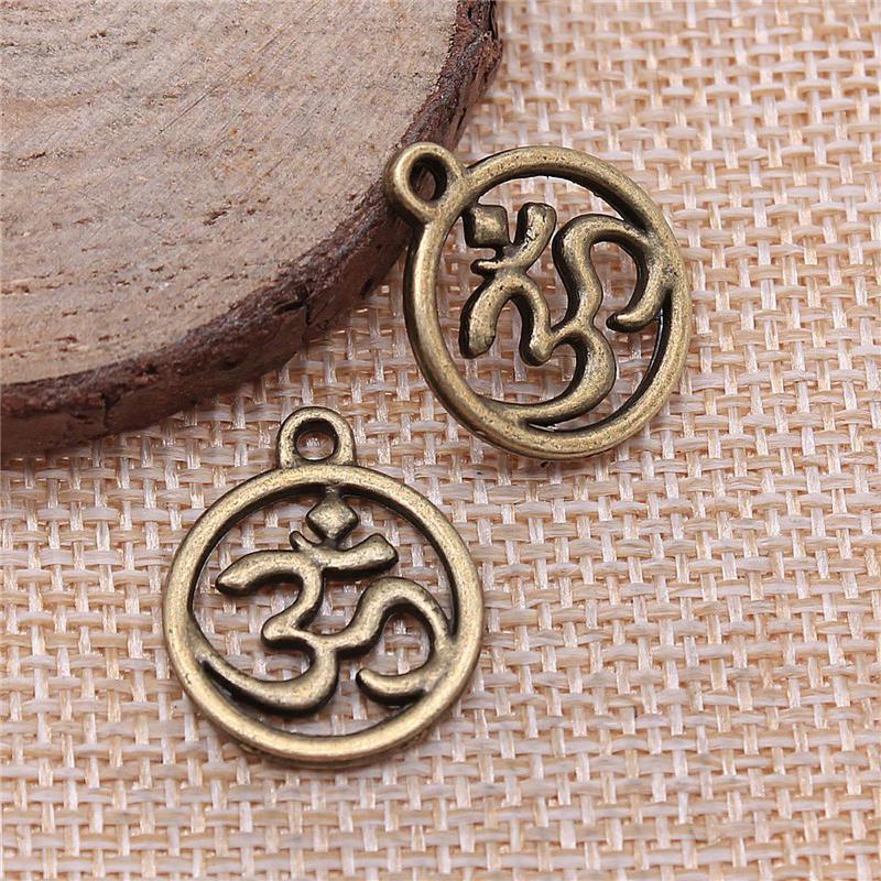 Om Hinduism Ganesha Elephant Head God Pendant Necklace Charm Wristband Success Wealthy Amulet Talismans Vintage Gifts Protect Health Lucky Rich