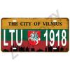 Retro Metal Tin Sign - Country License Plate for Home Bar Garage Man Cave Wall Decor